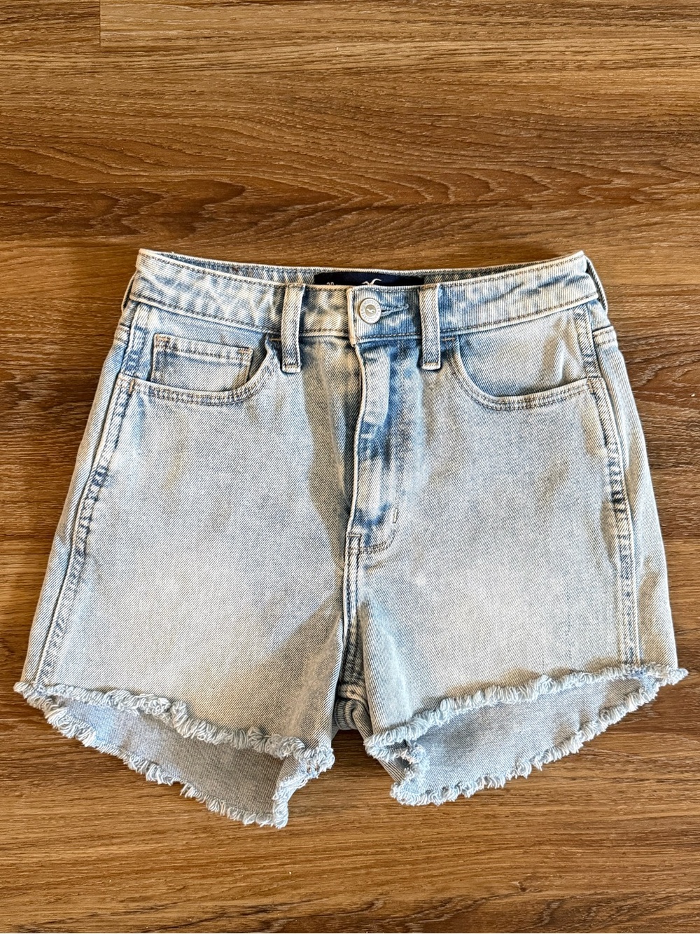 Ultra high rise mom jean shorts